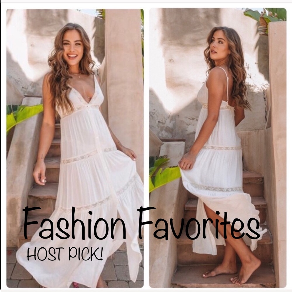 Deep V button down maxi dress - Picture 6 of 6